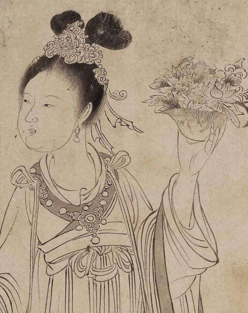 后人把这类画不加筛辨全都挂在李公麟名下,凡白描人物皆李公麟绘矣.