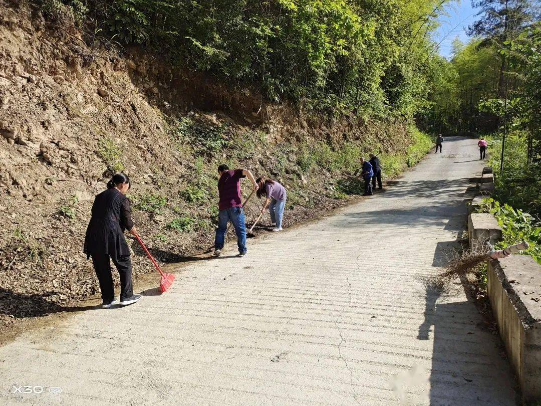 一把扫帚扫到底:我县开展农村道路清洁专项行动_咸丰县