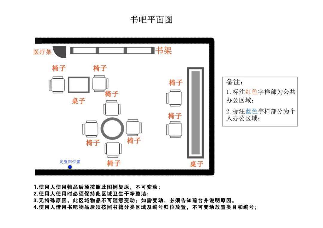 (三)后勤及保洁办公现场物品定置管理1,所有工具器具能装柜的必须装柜