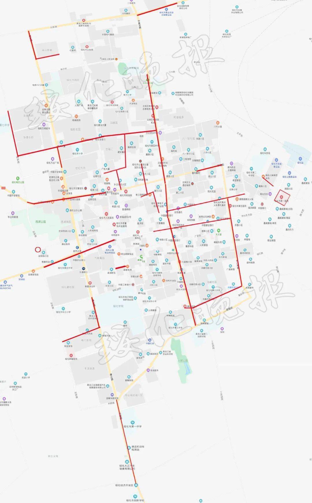 分布图来啦!绥化市区新增71处"电子警察"看看都在哪儿