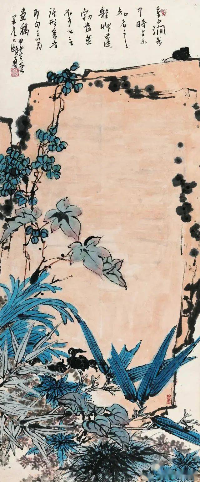 潘天寿指头画是这样画的