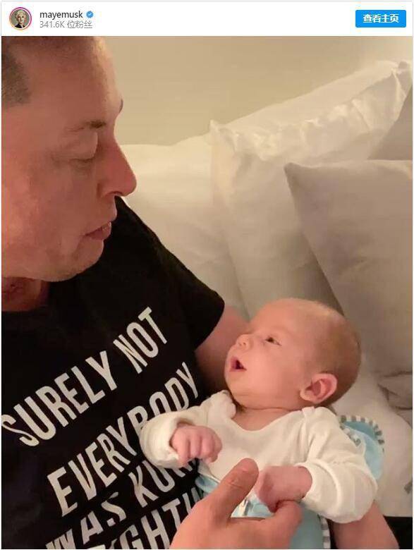 instagram曬視頻:馬斯克分享與小兒子baby x的互動