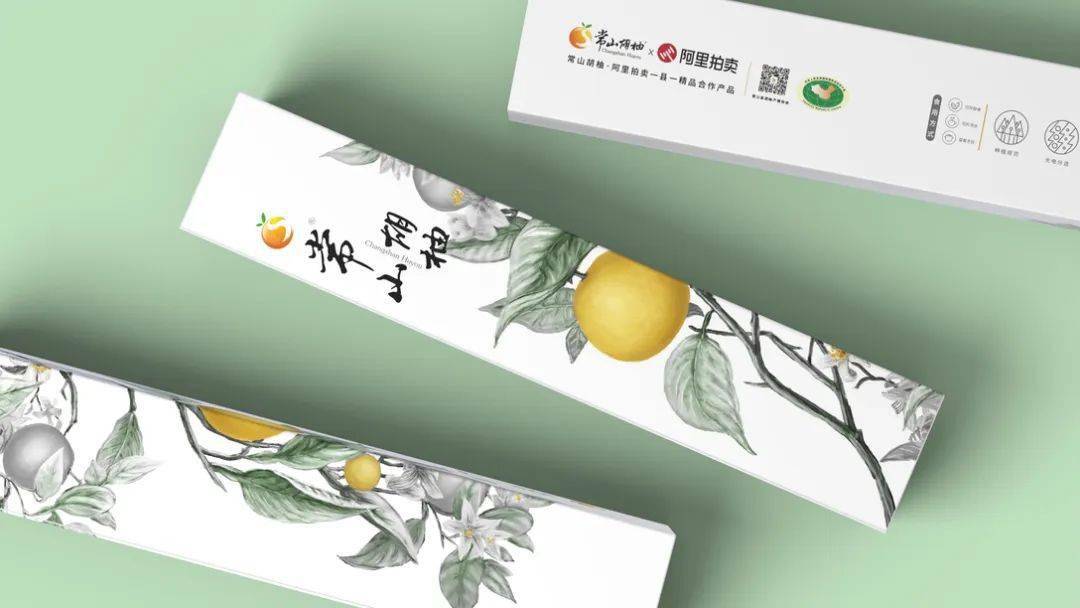 水墨画风格的水果包装设计有点意思呀