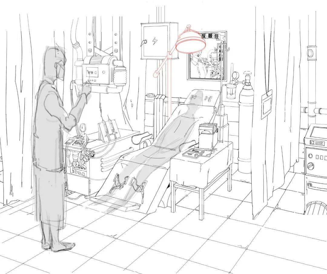 修容室场景草图.