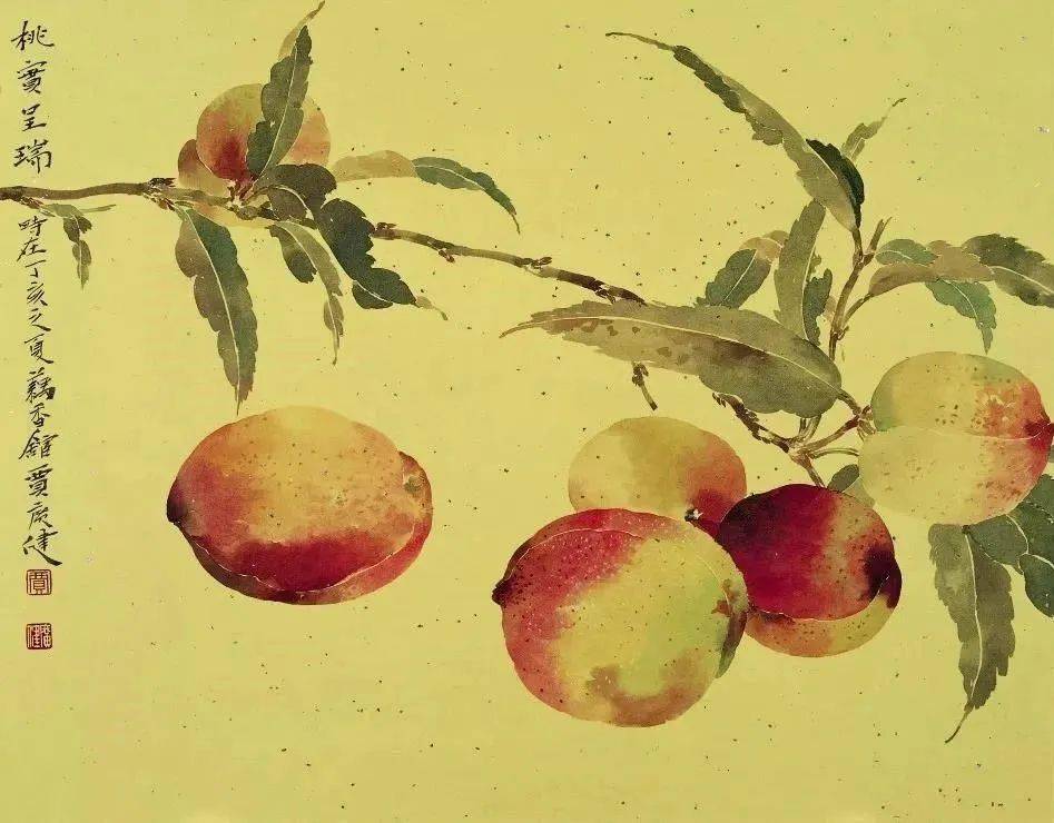 这位美院院长的没骨花鸟,静美!_贾广健