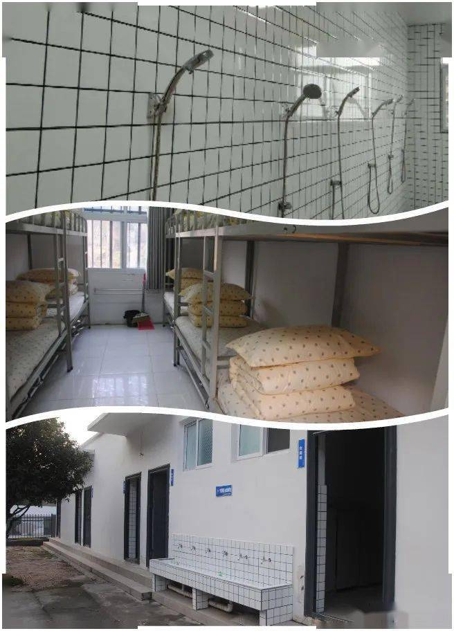 营地宿舍配备有完善的床品等公共用品清洗,消毒设施及专业从业人员,为