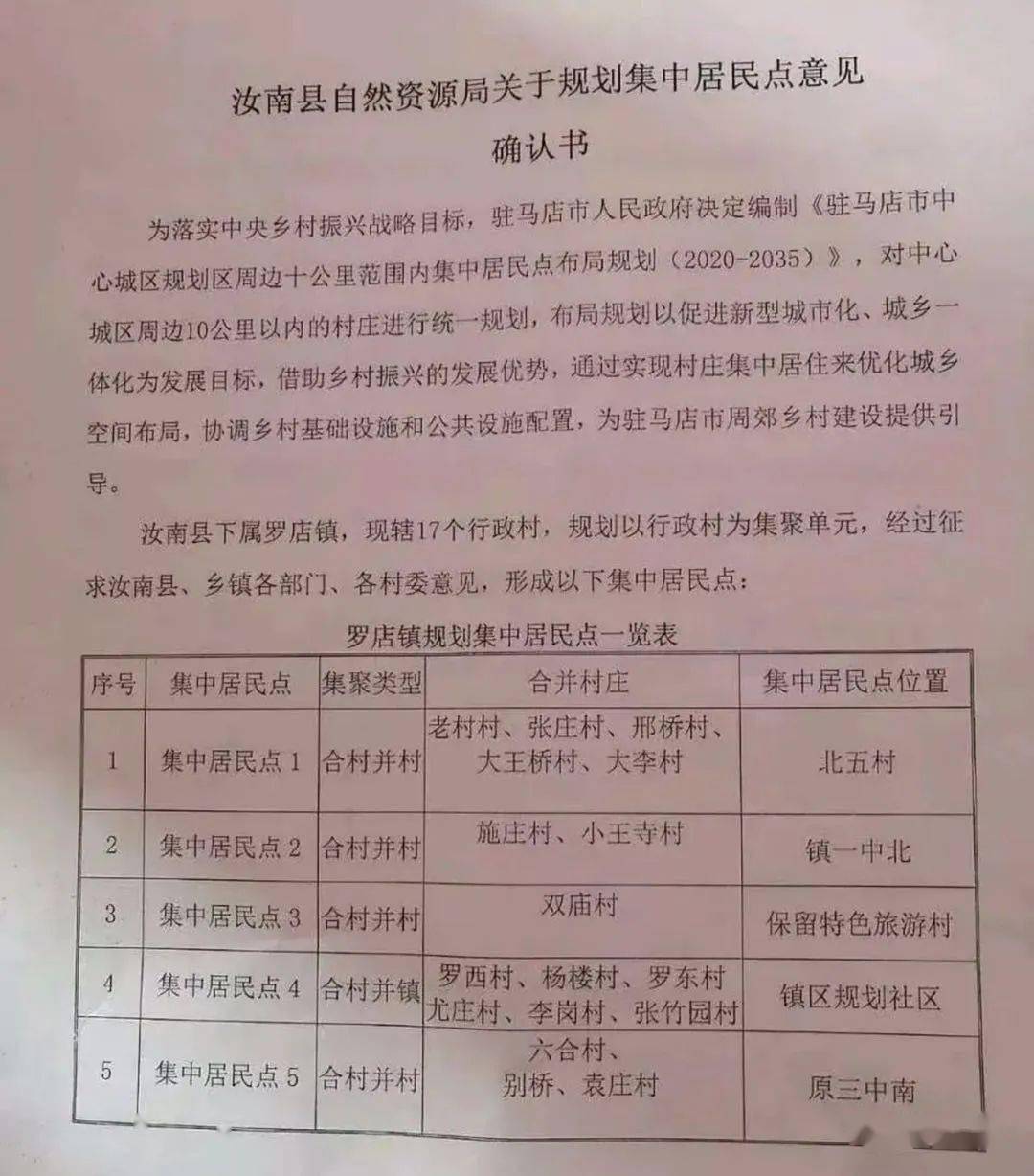 驻马店中心城区10公里范围内推行集中居民点规划;合村并城,合村并镇