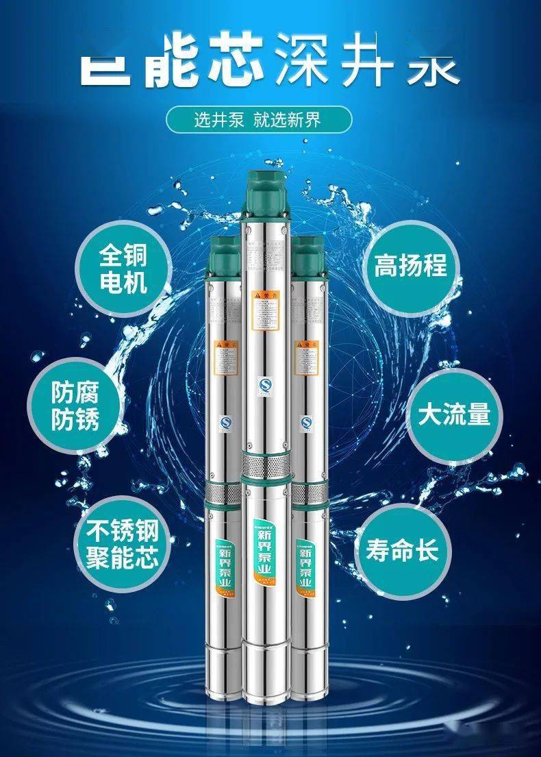 水泵宣传海报图片