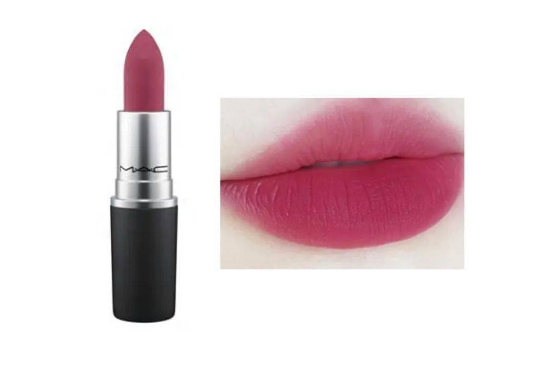 mac#305 饱和度很高的梅子浆果色,妆感无比高级.