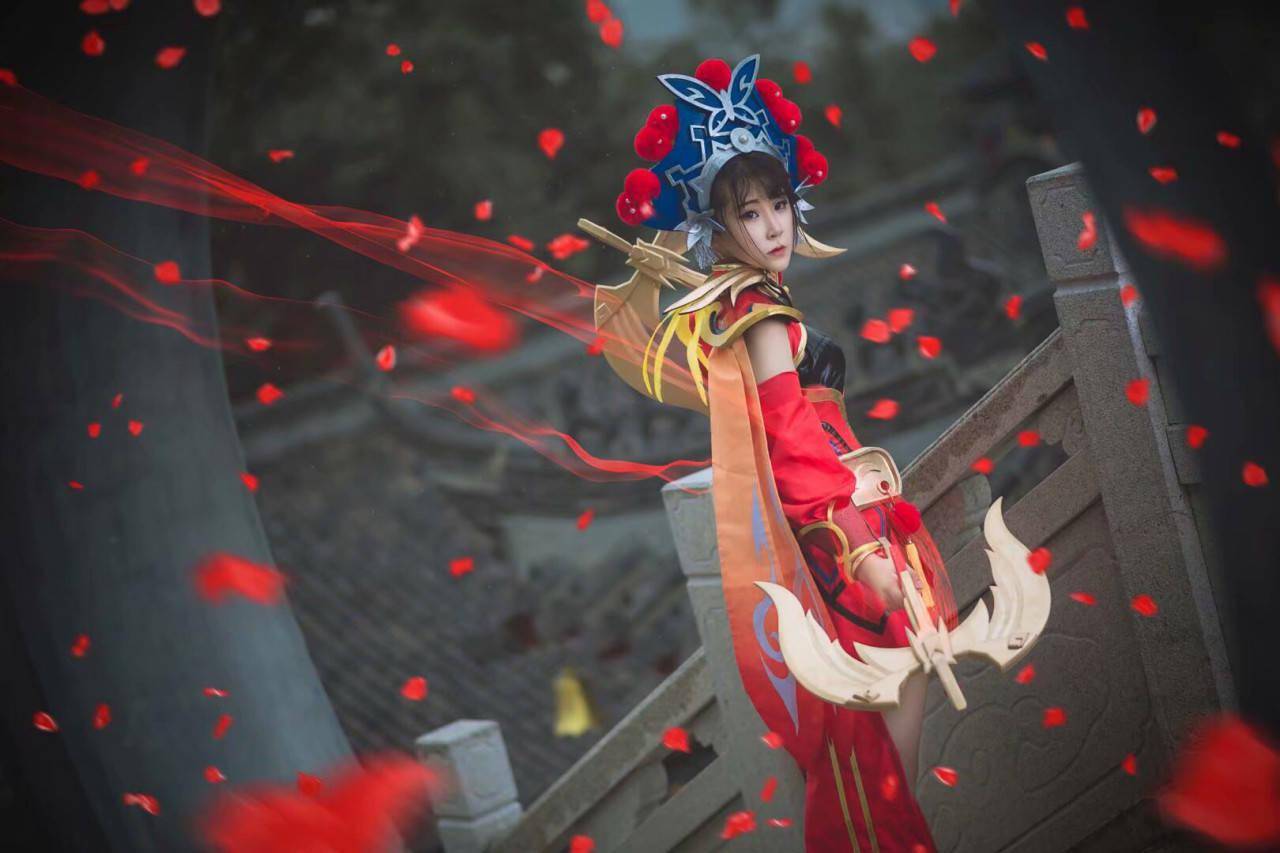 王者荣耀霸王别姬cosplay_虞姬