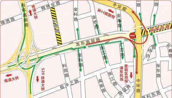 一脚油门从内环到中环,龙东高架路内环至中环段昨晚通车_车辆