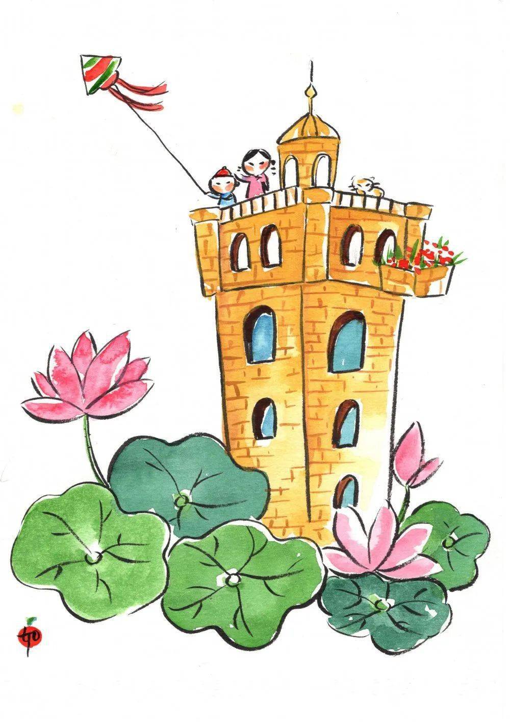 这些插画里藏着一个"侨乡"!