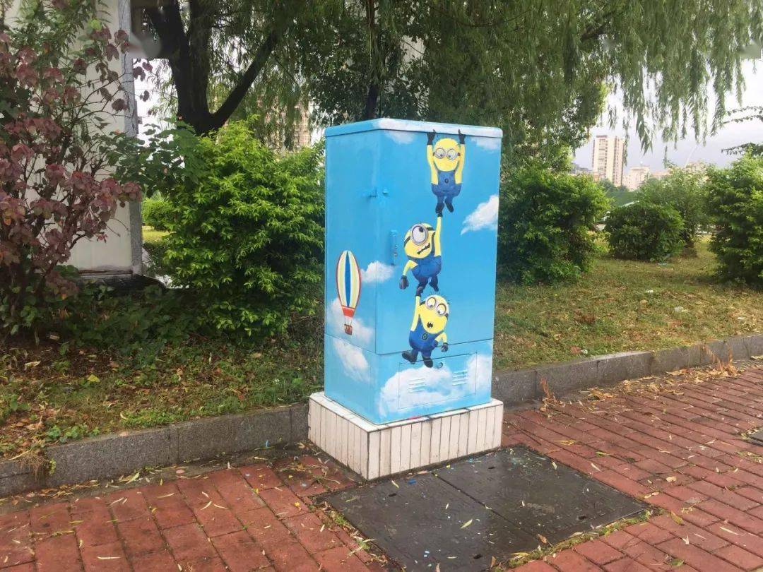 街边电箱披上彩衣创文也要搞搞新意思