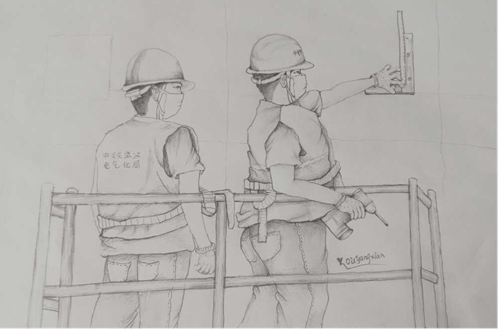 的雄风吹遍大地山岗,来自四面八方的中老铁路建设者们,汇聚成钢铁之臂