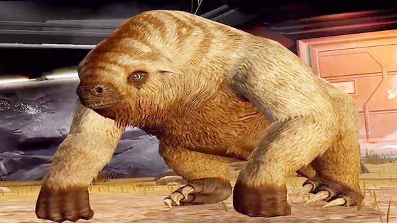 班克侏罗纪世界进化2只36级巨型短面熊vs20级大地懒