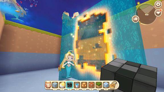 迷你世界美人鱼的海底传送门表弟说可以通往美人鱼王国