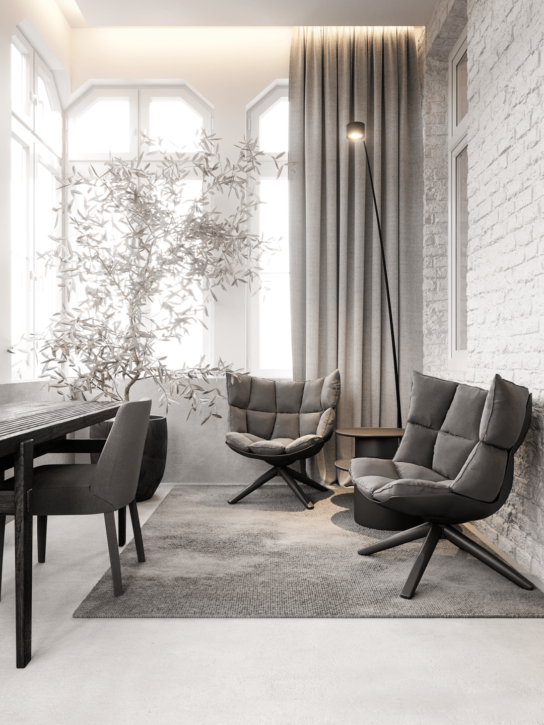 纯粹的极简美而温润雅致静谧轻奢