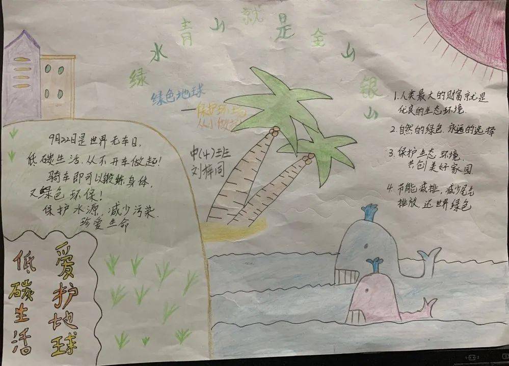 后勤幸福馆节尽所能从我做起万红幼儿园节能减排周和低碳日主题宣传