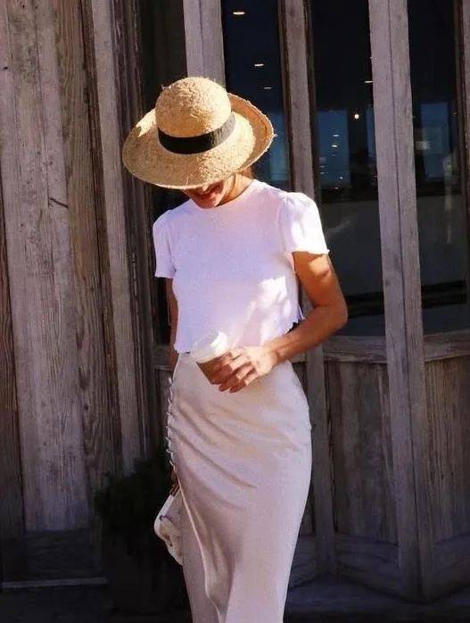 夏日的白t 牛仔裤, 半裙真的超好穿!