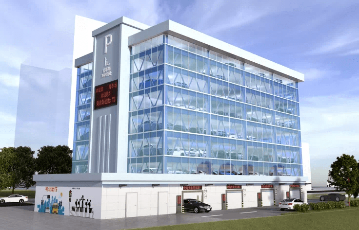 03三新北路南侧停车楼用地面积1972.65㎡,总建筑面积3051.