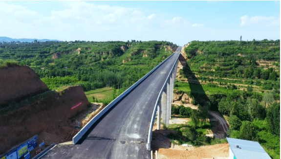 韩城灵芝大道全线通车