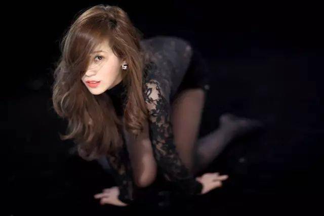 黑色蕾丝性感女神时尚动人妖娆的美