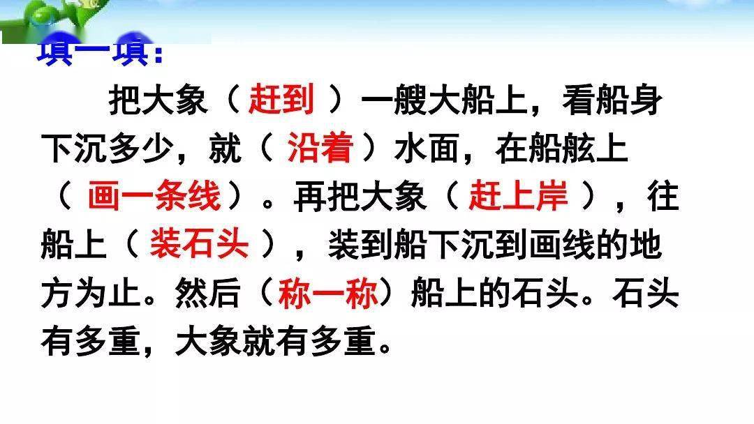 微課堂統編二年級語文上冊第4課曹衝稱象精講