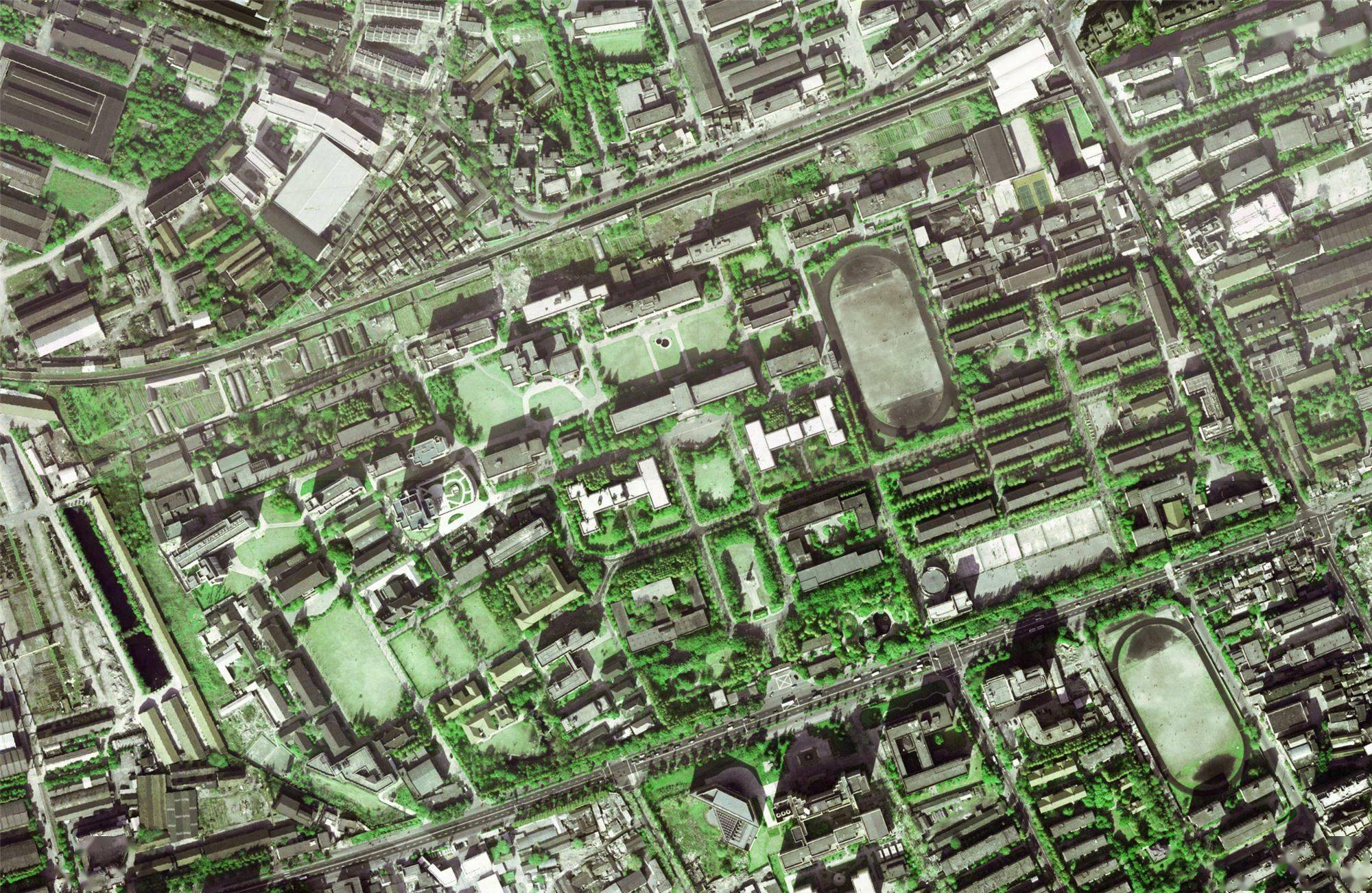 从一锹土到一幢楼,再到一座学府!在测绘影像图中,看上海高校"版图"