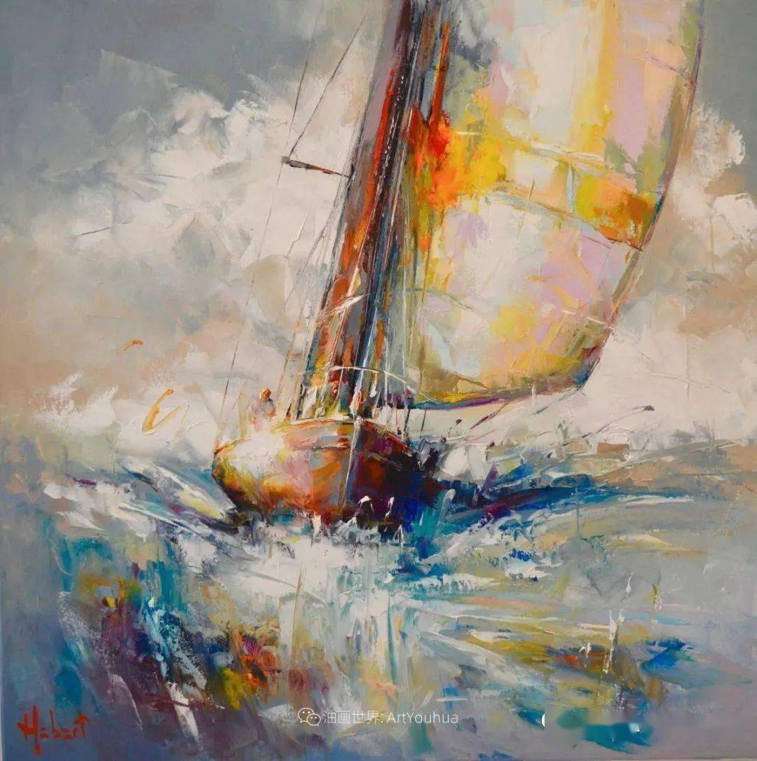 五彩缤纷的刀画~法国画家弗朗克·赫伯特油画作品