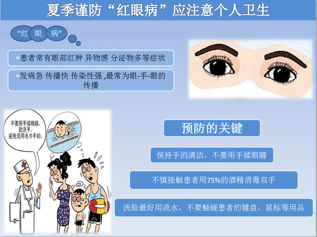 保健宣传预防红眼病宣传物