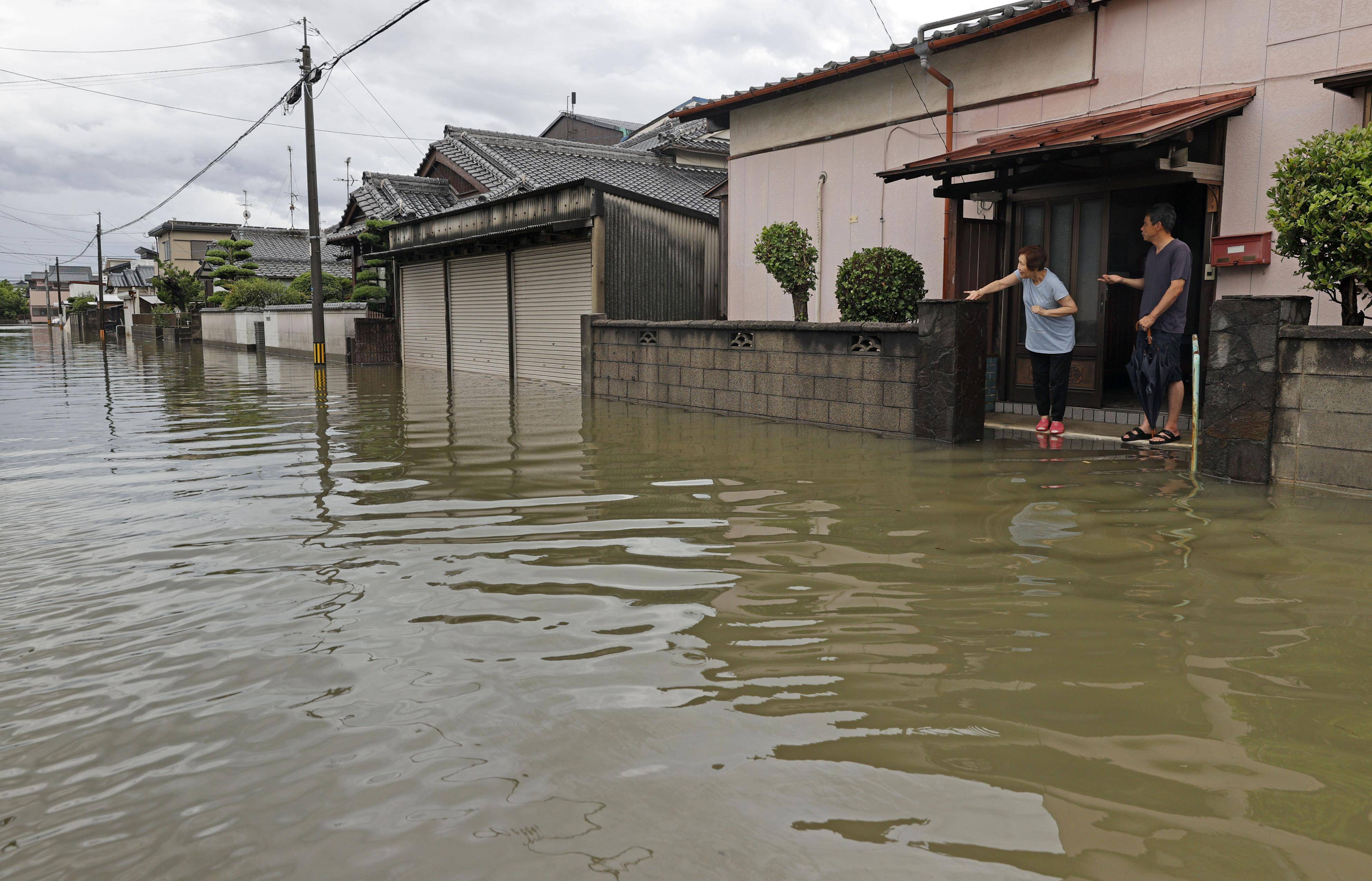 日本暴雨熊县图片