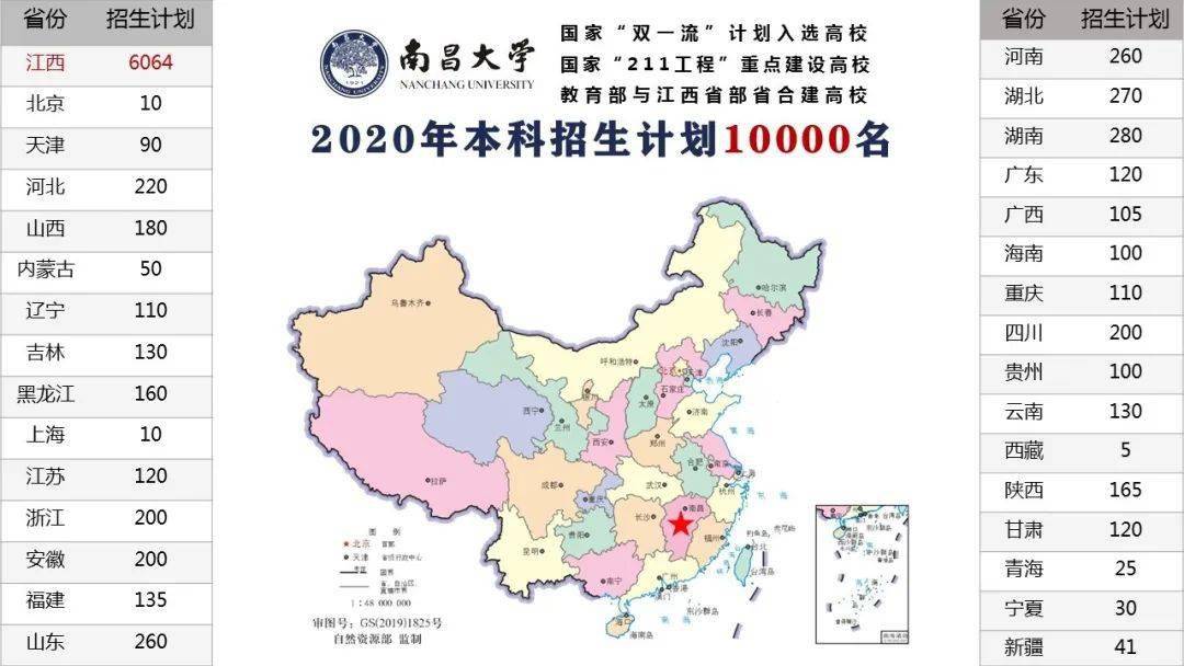 招生10000人!南昌大学2020年普通本科招生计划正式发布