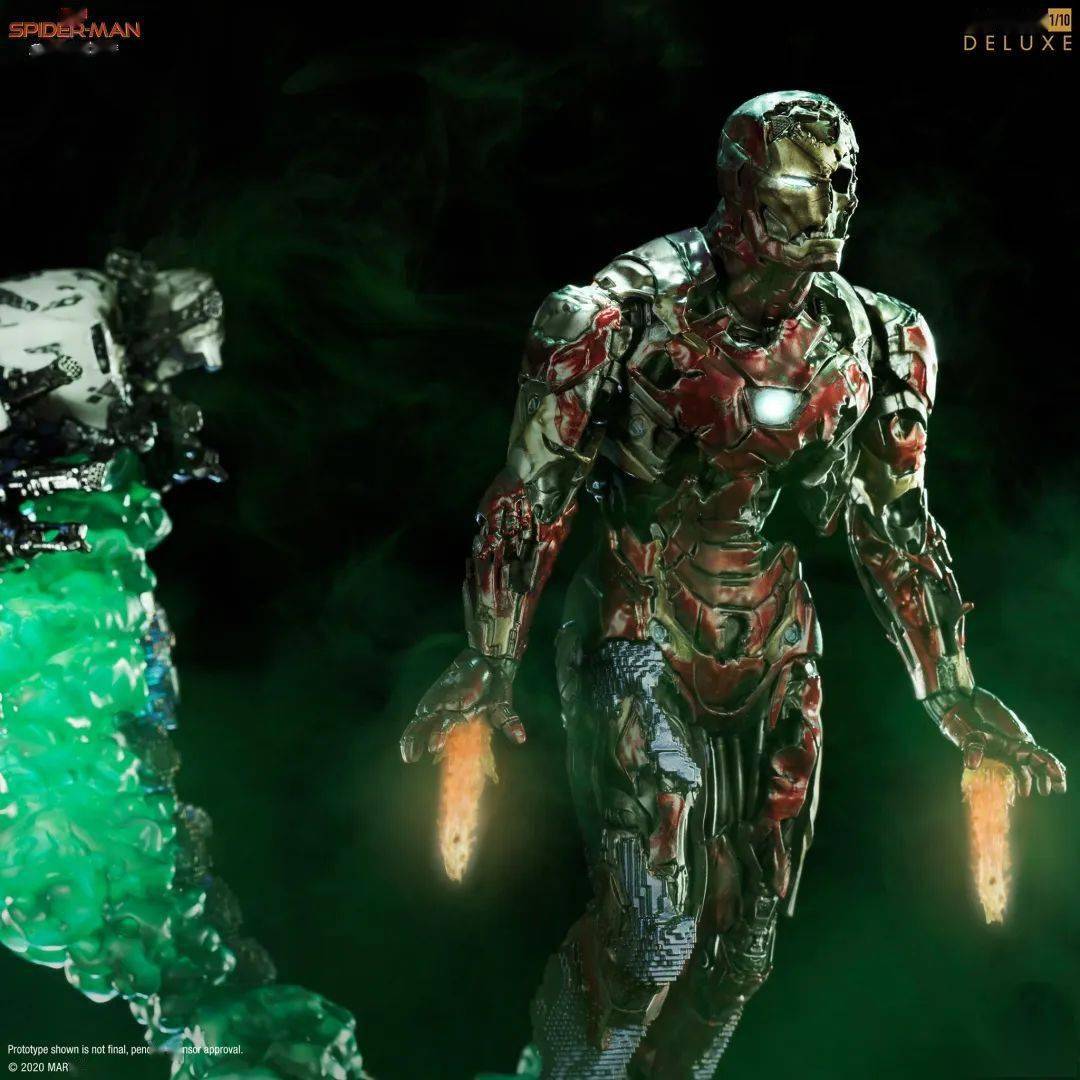 《蜘蛛侠》电影中的"丧尸钢铁侠"出雕像版了!吓人又带感