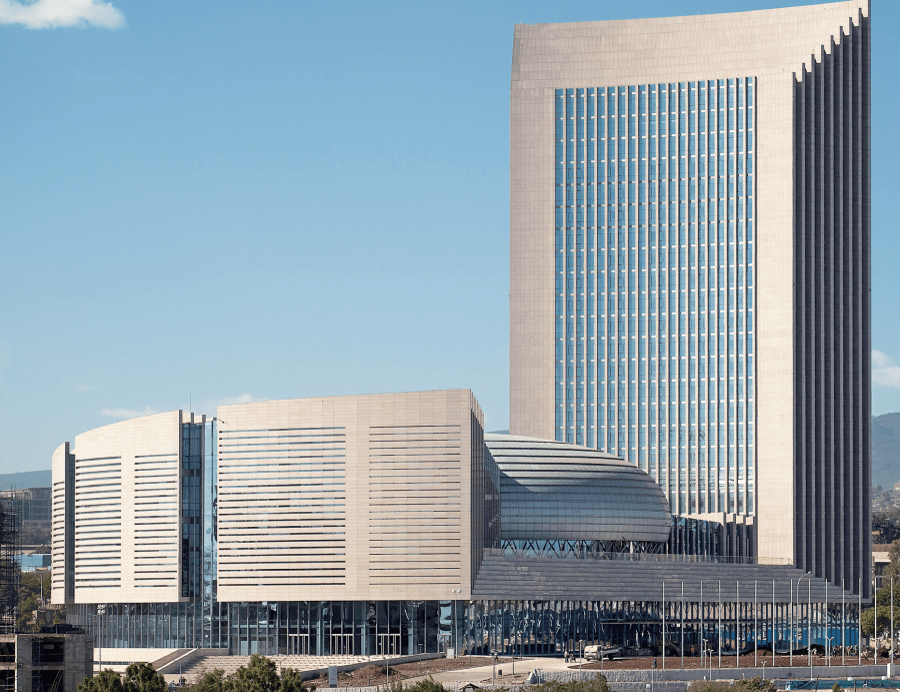 非洲联盟会议中心外景图非盟每年度的第一次首脑会