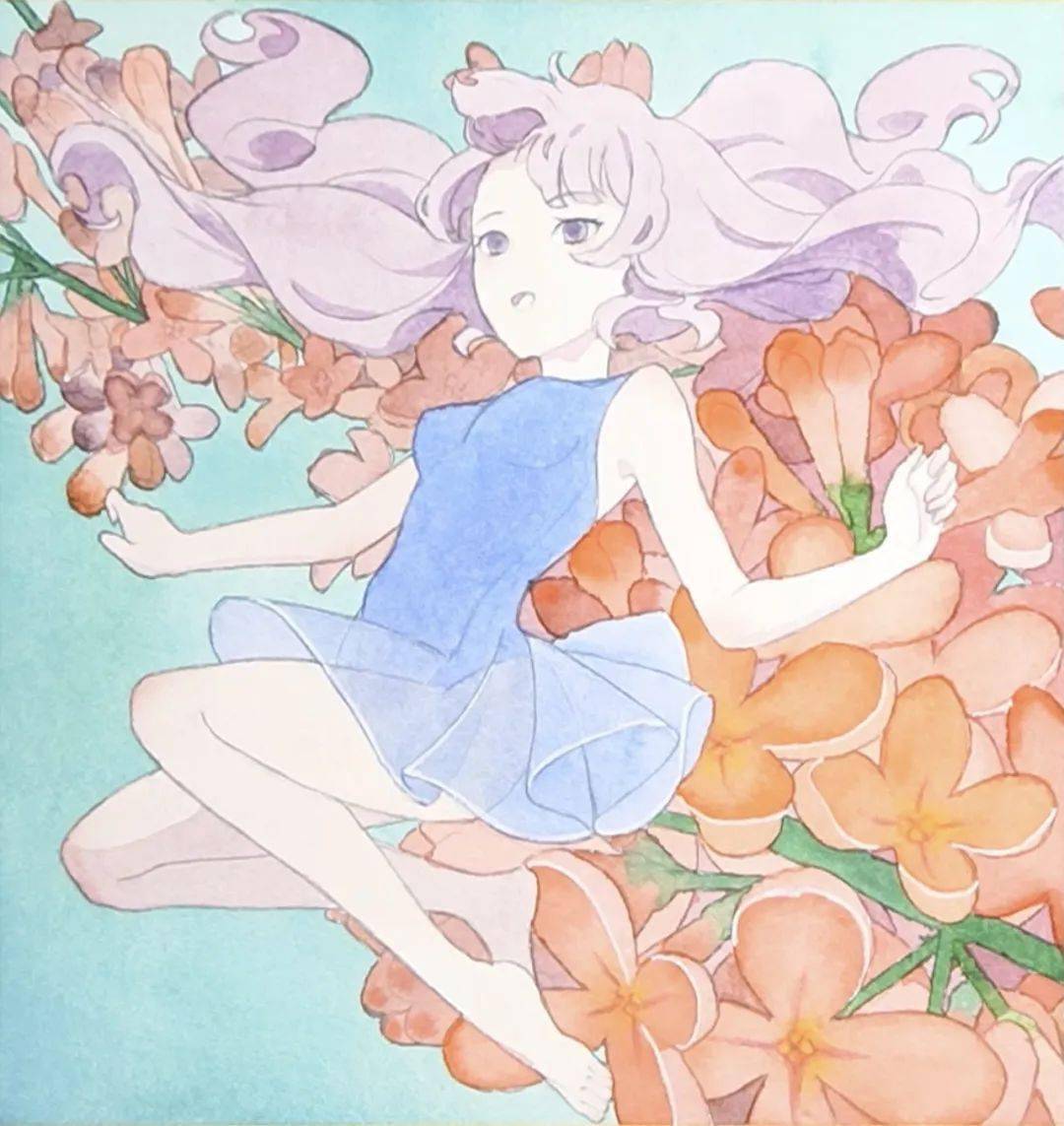 三分钟教你学会二次元人物水彩上色