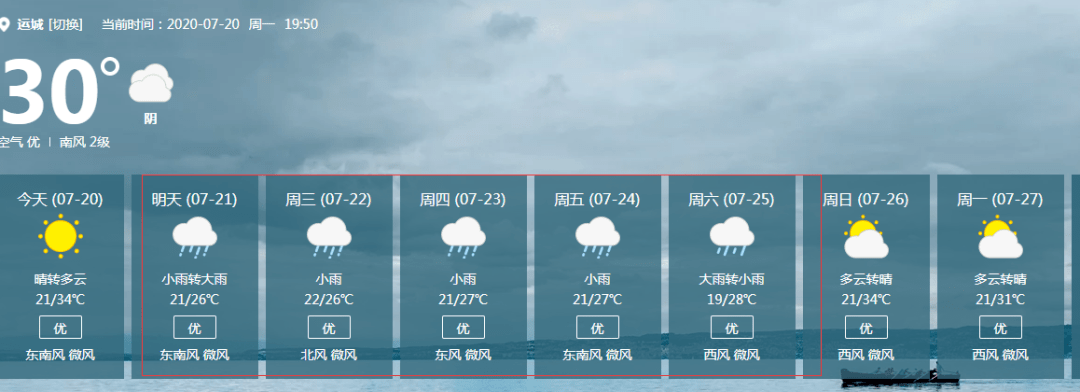 运城要变天,小雨转大雨!连续5天下雨!