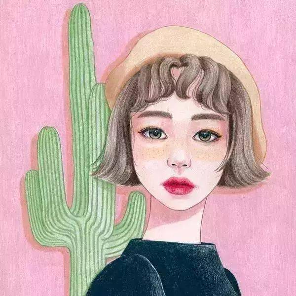 彩铅人物头像教程一组令人着迷的彩铅人物头像插画作品