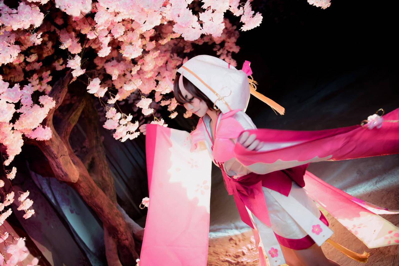 阴阳师桃花妖cosplay