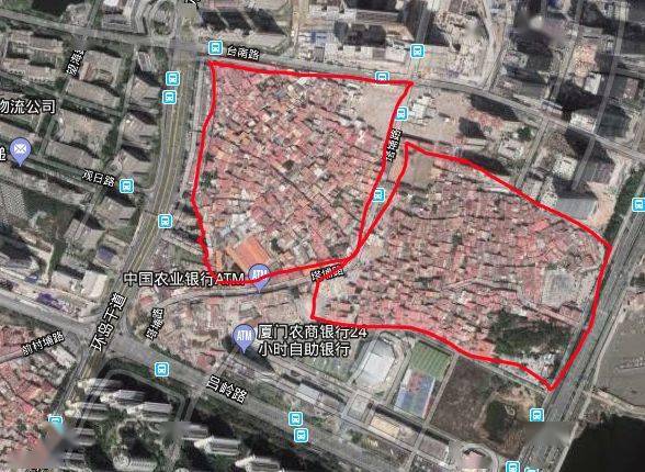 厦门城中村地图图片