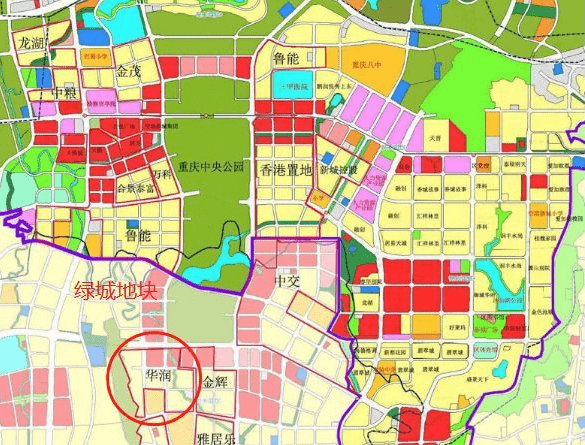 渝北中央公园规划图图片