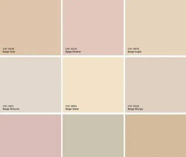 beige不是单指一个颜色,它是一个色系.