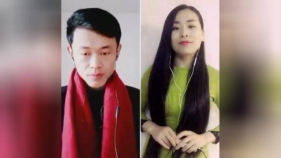 牛肉汤妹子李莉和老乡情歌对唱等你等了那么久好感动