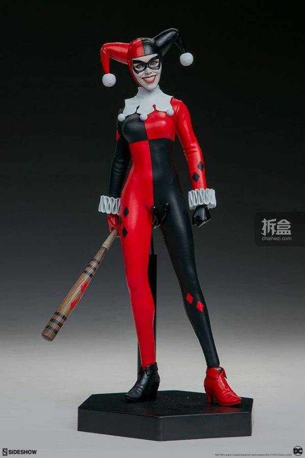 sideshow dc漫画 小丑女harley quinn哈莉奎恩1/6可动人偶