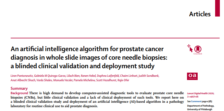 前列腺癌检测 ai 算法登上《柳叶刀》:分类性能超过人类专家,还能完成