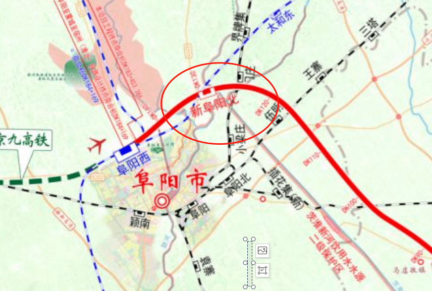 颍泉高铁站名称即将确定平面示意图曝光