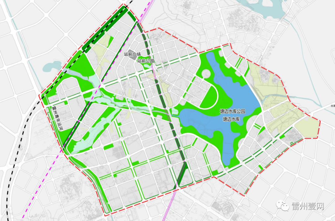 雷州市高铁站片区控制性详细规划批后公告