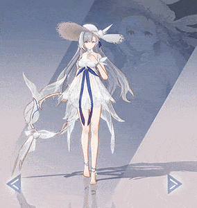 夏日主题时装源千雪白沙恋歌动态图透公开