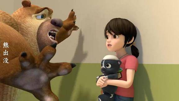 熊出没赵琳被困在密室熊二情急之下直接撞门差点一脑袋撞墙