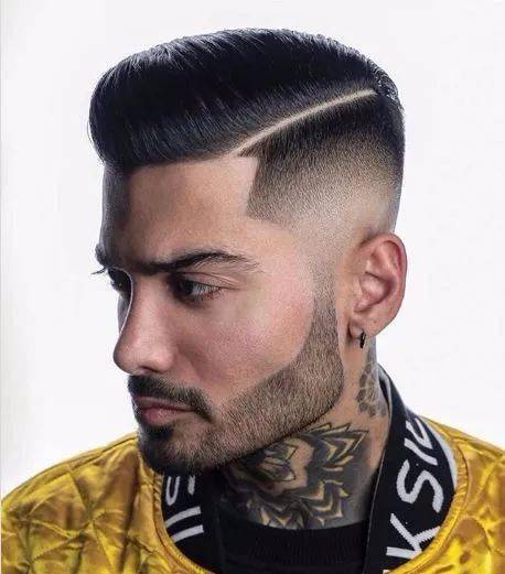 欧美发型潮元素"刀疤分线刻"让你的飞机头,锅盖头,寸头比别人帅出新