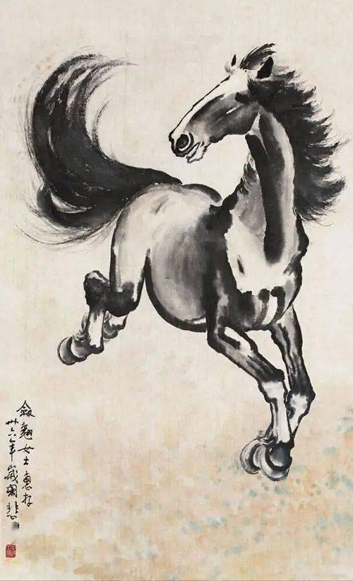 马画十张最徐悲鸿的马最忧国忧民